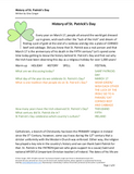 History of St. Patrick's Day